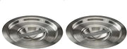 2 Quart Heavy-Duty Stainless Steel Bain Marie Cover for Winco BAMN-2 (Pack of 2)