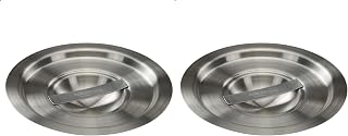 2 Quart Heavy-Duty Stainless Steel Bain Marie Cover for Winco BAMN-2 (Pack of 2)