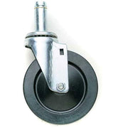 5" H Rubber Caster-Black by METRO – Rubber, Zinc Plated, Model 5M-NB