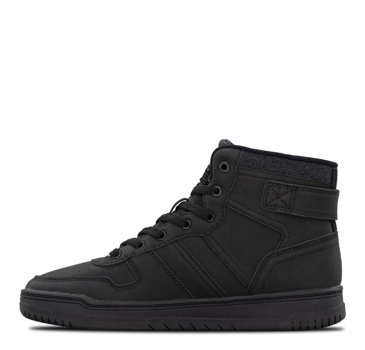 Kid's Noah High-Top Retro Sneaker by Lee – Black Mono, Model GP00058-9800