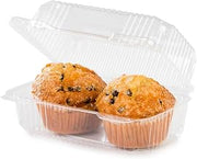 Detroit Forming LBH-466 Clear OPS Plastic Hinged Locking Food Container, 7.5 x 5 x 4 Inches | 500 Per Case