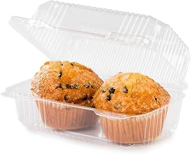 Detroit Forming LBH-466 Clear OPS Plastic Hinged Locking Food Container, 7.5 x 5 x 4 Inches | 500 Per Case