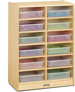 Jonti-Craft 06130JC 12 Bins Mobile Storage with Clear Bins