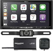 Pioneer AVIC-W8600NEX 7" Navigation DVD Receiver + SiriusXM Tuner SXV300v1 + License Plate Backup Camera + Sound of Tri-State Lanyard Bundle (Renewed)