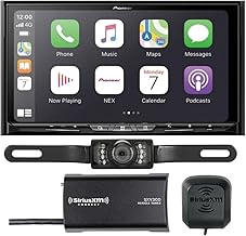 Pioneer AVIC-W8600NEX 7" Navigation DVD Receiver + SiriusXM Tuner SXV300v1 + License Plate Backup Camera + Sound of Tri-State Lanyard Bundle (Renewed)