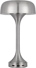 40W x 2 Mushroom Cloud Metal Desk lamp with 1 USB and 1 Type C USB Charging Ports