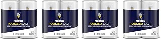 Morton Iodized Salt Shaker, 8oz, 4 Pack of 2 Shakers