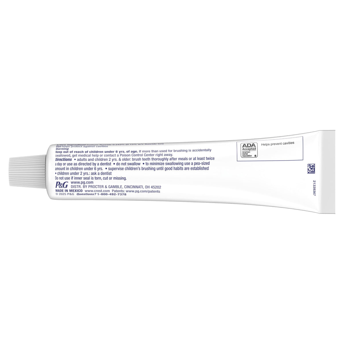 Cavity Protection Toothpaste by Crest – 5.7 Ounce (Pack of 1), White, Model 80329933