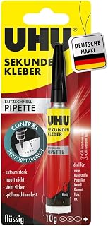 UHU 48795 Fast Superglue – Pipette, 10 g