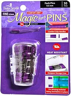 Taylor Seville Magic Fork Pins Fine 30 Count Purple for Quilting, Sewing
