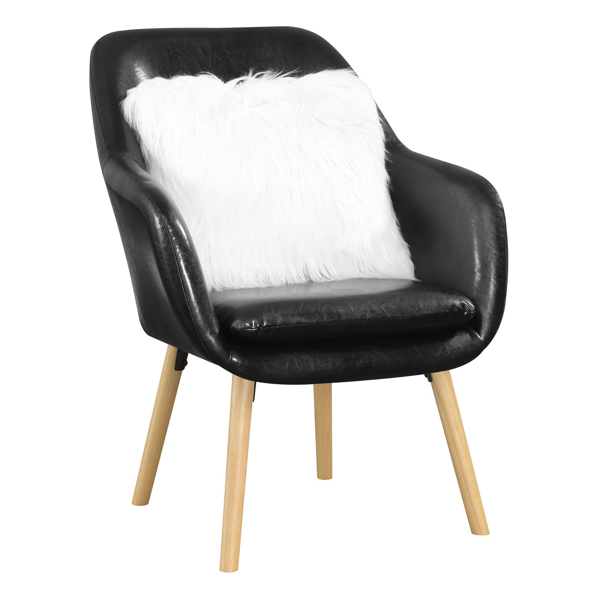 Convenience Concepts Slate Gray Linen / Chair / 25.25"L x 26.75"W x 33.5"H Chairs