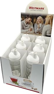Westmark Multi-Purpose Pourer Display, 6 Pourers, Capacity: 150 ml each, Glass/Plastic, Paris Standard, Transparent/White, 63482611