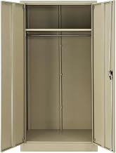 Global Industrial Wardrobe Storage Cabinet with Garment Rod, Steel