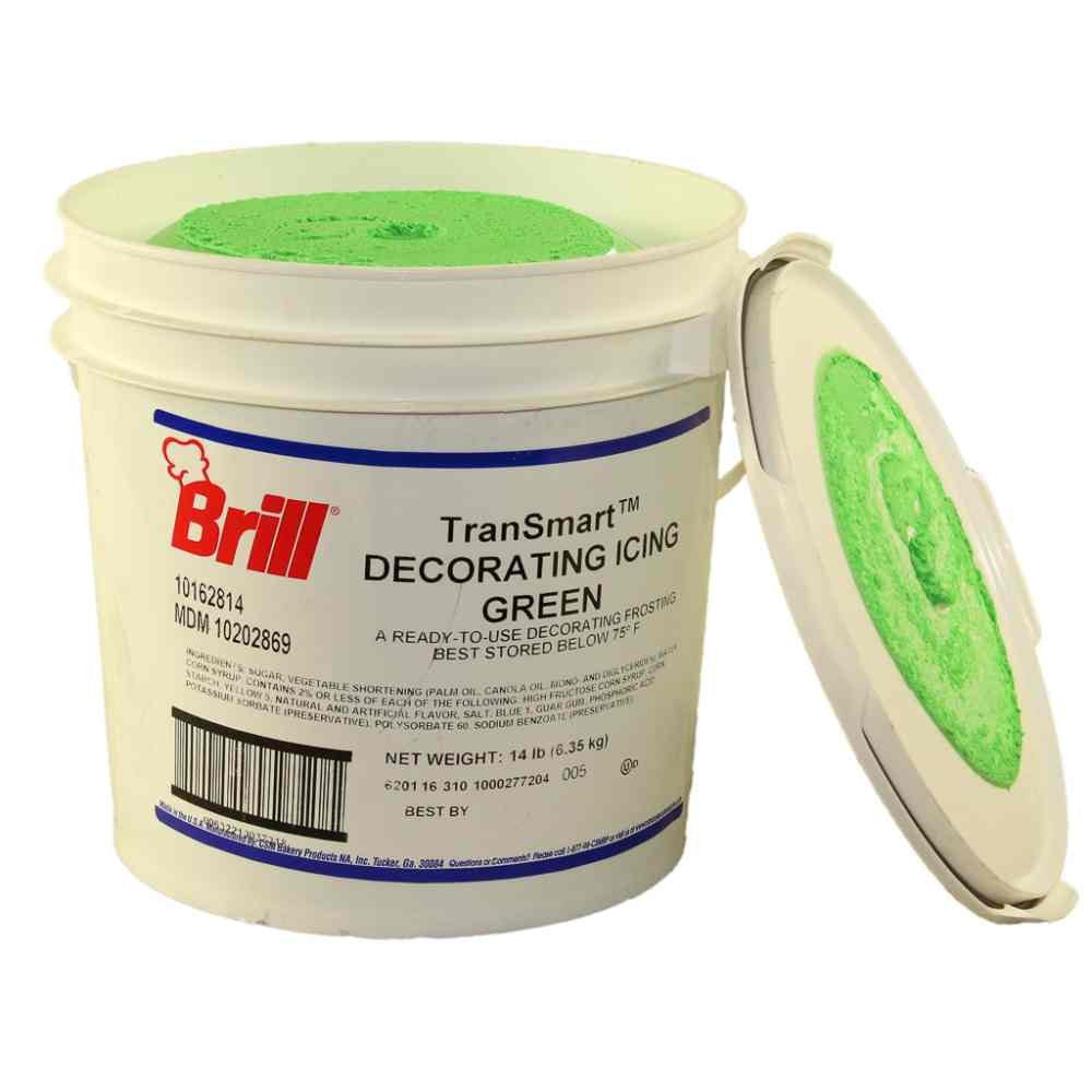 Transmart Green Decorating Icing by Brill – Commercial Grade