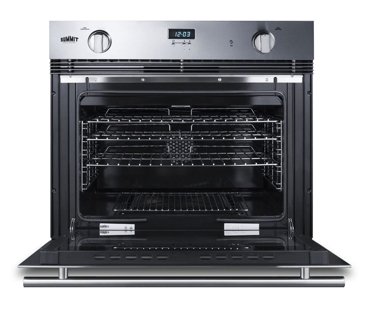 Summit 30" Single Gas Wall Oven by Summit Appliance – 3 cubic feet, 3.0 cubic_feet, Stainless Steel, Model SGWOGD30