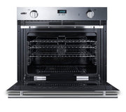 Summit Appliance Stainless Steel / 3 cubic feet / 3.0 cubic_feet Single Wall Ovens