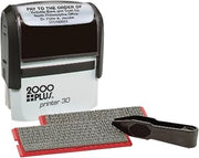 Cosco 2000PLUS Self-Inking Print Kit, 1 7/8" x 3/4" Impression, Black