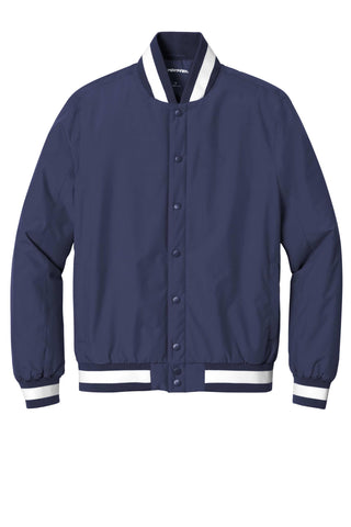 Unisex Insulated Varsity Jacket by SPORT-TEK – 4X-Large, True Navy, Model 2140071