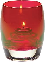 Hollowick Ruby Lustre Contour Glass Votive Lamp