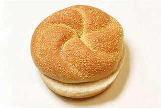 Rotellas Kaiser Corn Meal Dusted Hamburger Bun, 4 inch -- 96 per case.