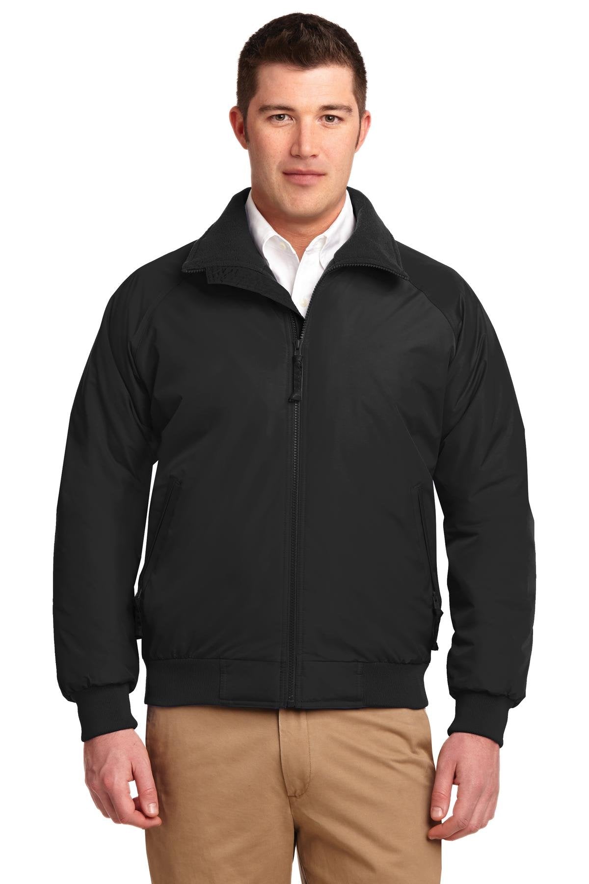 Challenger Jacket by Port Authority – Large, Nylon, True Black/ True Black, Model J754