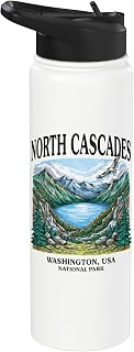 North Cascades National Park Washington USA Stainless Steel Insulated Water Bottle