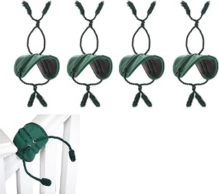 4 Pack Fabric Wreath Straps, Adjustable Garland Ties for Porch Railing
