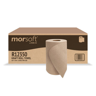 Hardwound Roll Towels, 8quot; x 350ft, Brown