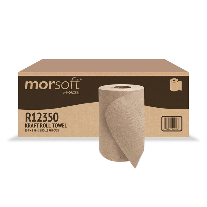 Hardwound Roll Towels, 8quot; x 350ft, Brown