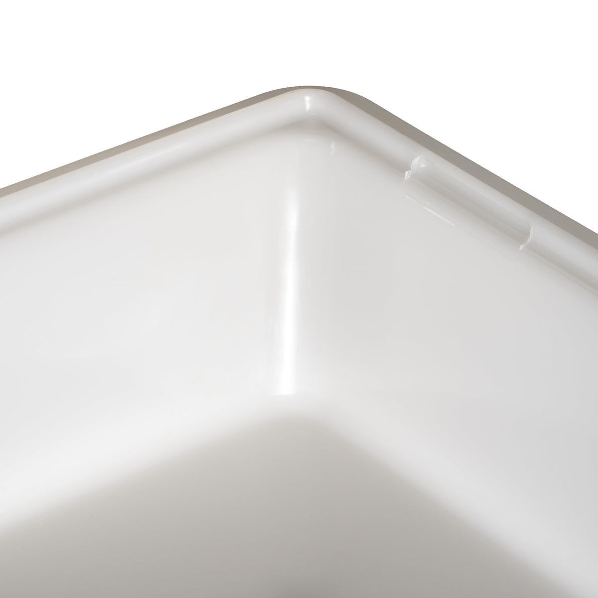 Winco 18" x 26" x 3" / 3" Deep / White Containers