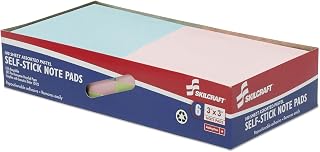 AbilityOne NSN4562249 - Self-Stick Note Pad - Pastel - Plain - 3" x 3" - Assorted Pastel