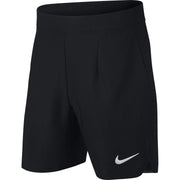 Boy's Court Ace Sweat Wicking Tennis Shorts with Pockets (Black/White/Small) by Nike – Summer, Black/White, Model AO8354