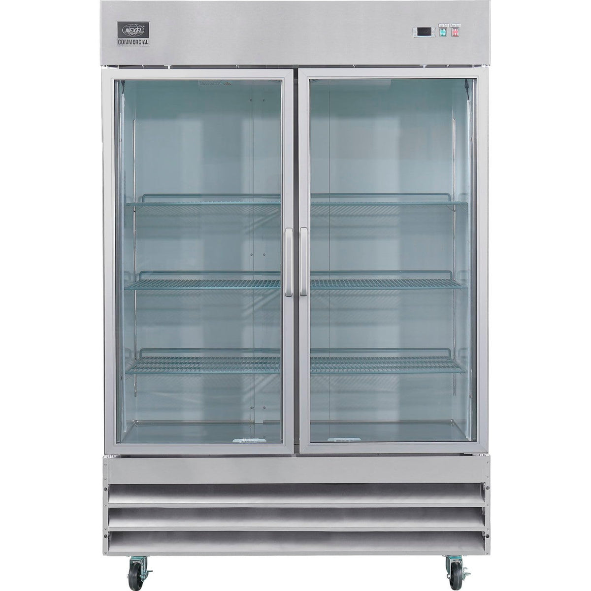 Global Industrial Stainless Steel Reach-In Refrigerator by Nexel – Stainless Steel, Silver, Model CFD-2RR-G-HC