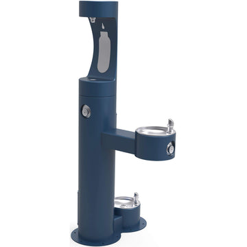 Bi-Level Pedestal Ftn W/Upper Bf & Dog Bowl by Elkay – Blue, Model LK4420BF1UDBBLU