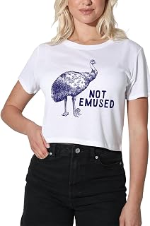 Not Emused Emu Womens Crop T-Shirt