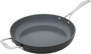 HENCKELS Release 12-inch Aluminum Ceramic Nonstick Fry Pan with helper handle