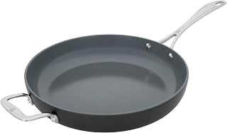 HENCKELS Release 12-inch Aluminum Ceramic Nonstick Fry Pan with helper handle