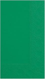 Hoffmaster 180529 Dinner Napkin, Regal Embossed, 2-Ply, 1/8 Fold, 17" Length x 15" Width, Jade (8 Packs of 125)