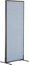 Global Industrial 24-1/4"W x 60"H Freestanding Office Partition Panel, Blue