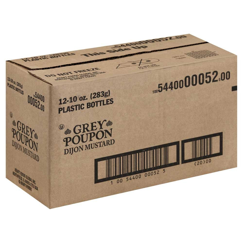 Grey Poupon Dijon Mustard Squeeze 12 Case 10 Ounce by Kraft – Pack of 12