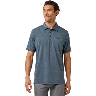 Men's Free Passage by TravisMathew – Large, polyester/cotton/elastane/nylon blend, Bering Sea, Model A40117