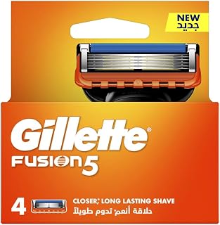 Gillette Fusion5 Razor Blades for Men with 5 Anti-Friction Blades for A Shave You Barely Feel