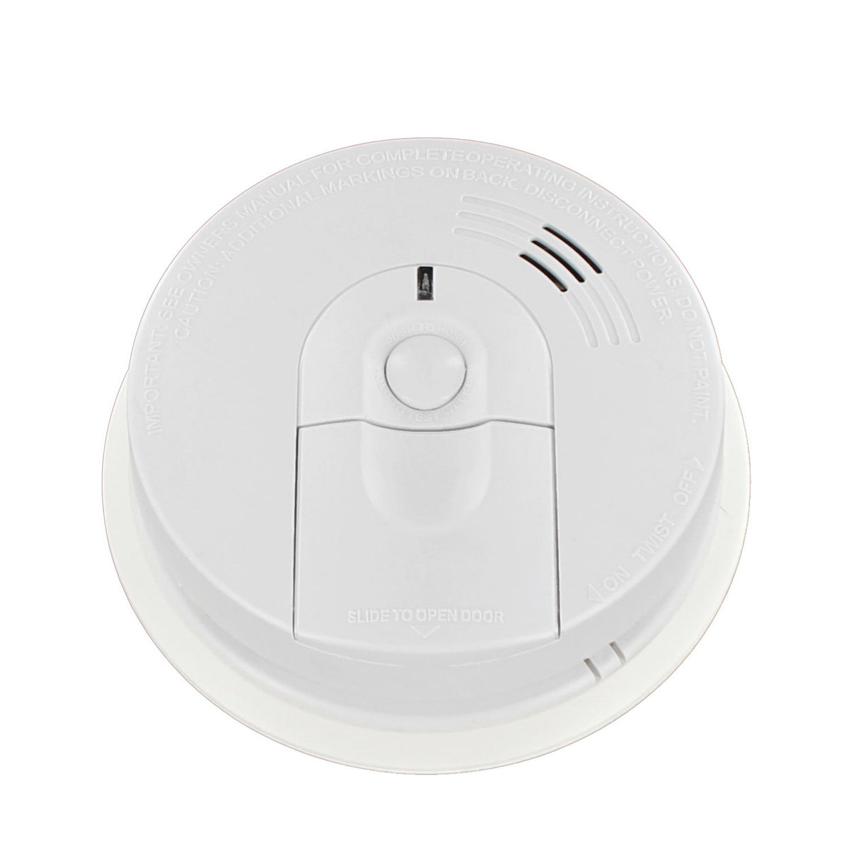 Hardwire Smoke Detector with 9V Battery Backup and Front Load Battery Door | Model I4618AC by Kidde – 5.6 in diameter x 1.8 in depth, White, Model 21007581