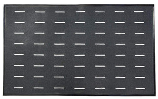 Grip Black Slip Resistant Floor Mat by SR Max – 3' x 5' (Rectangular), Rubber, Black, Model SRMAT