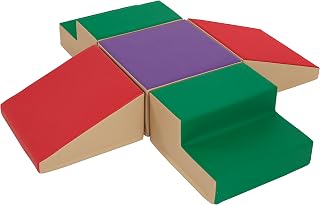 ECR4Kids Step Coast n' Crawl, Toddler, 5-Piece, Green/Red/Purple