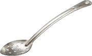 Winco 13" Stainless Steel Perforated Basting Spoon | Perforated design for easy liquid draining, Curved handle for precise control, Great for Cooking, Buffet Service and Serving