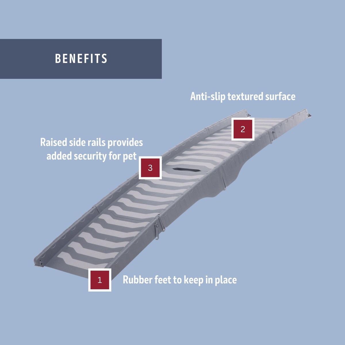 TRIXIE Gray / 59" Long / Ramp Vehicle Ramps