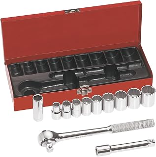 KLEIN TOOLS 1/2-Inch Drive Socket Wrench Set, 12-Piece