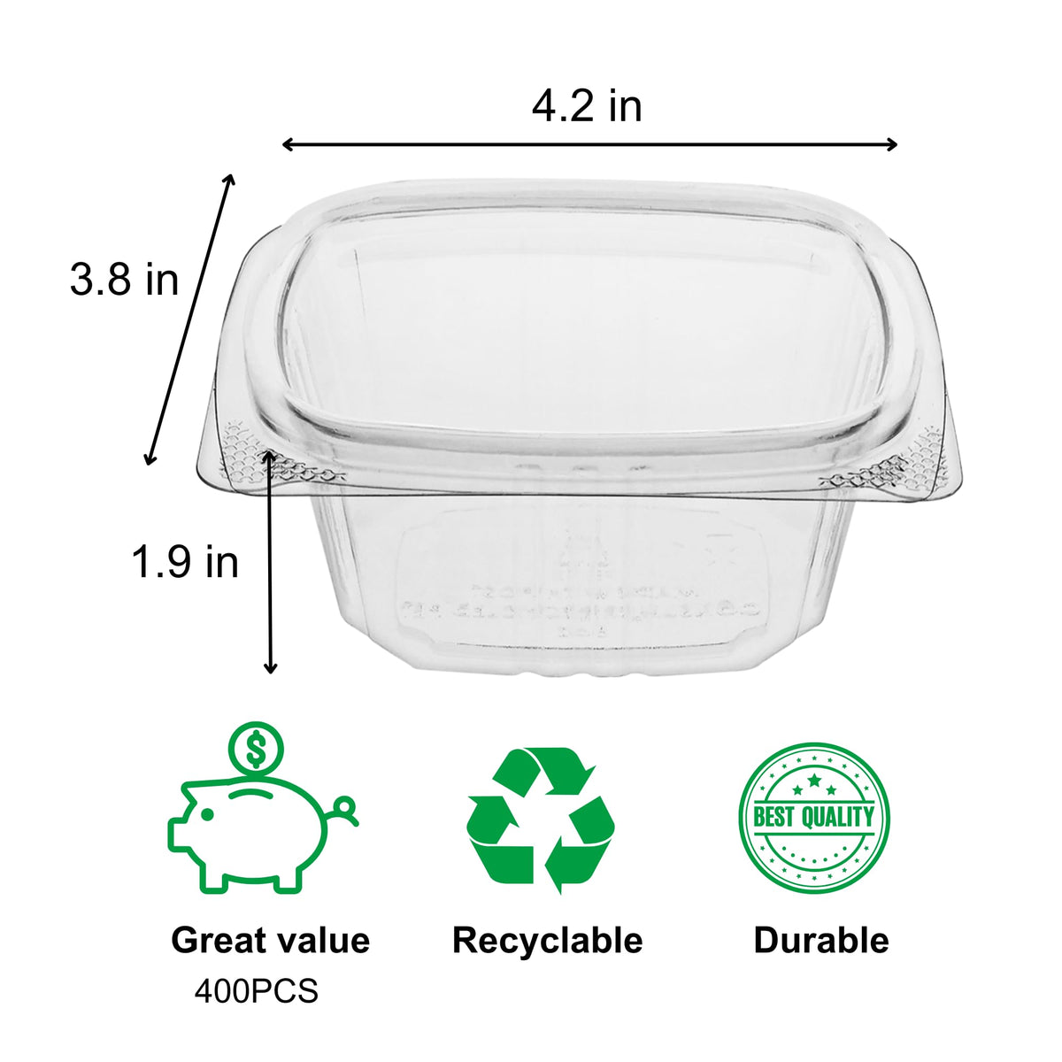 KODA CUP 6oz / Clear / 6.0 fluid_ounces Clamshell Take Out Containers