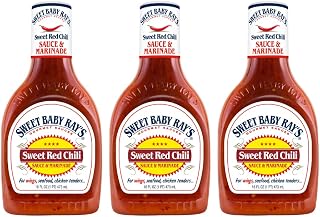 Sweet Baby Ray's Wing Sauce & Glaze, Sweet Red Chili, 16oz Bottle (Pack of 3)